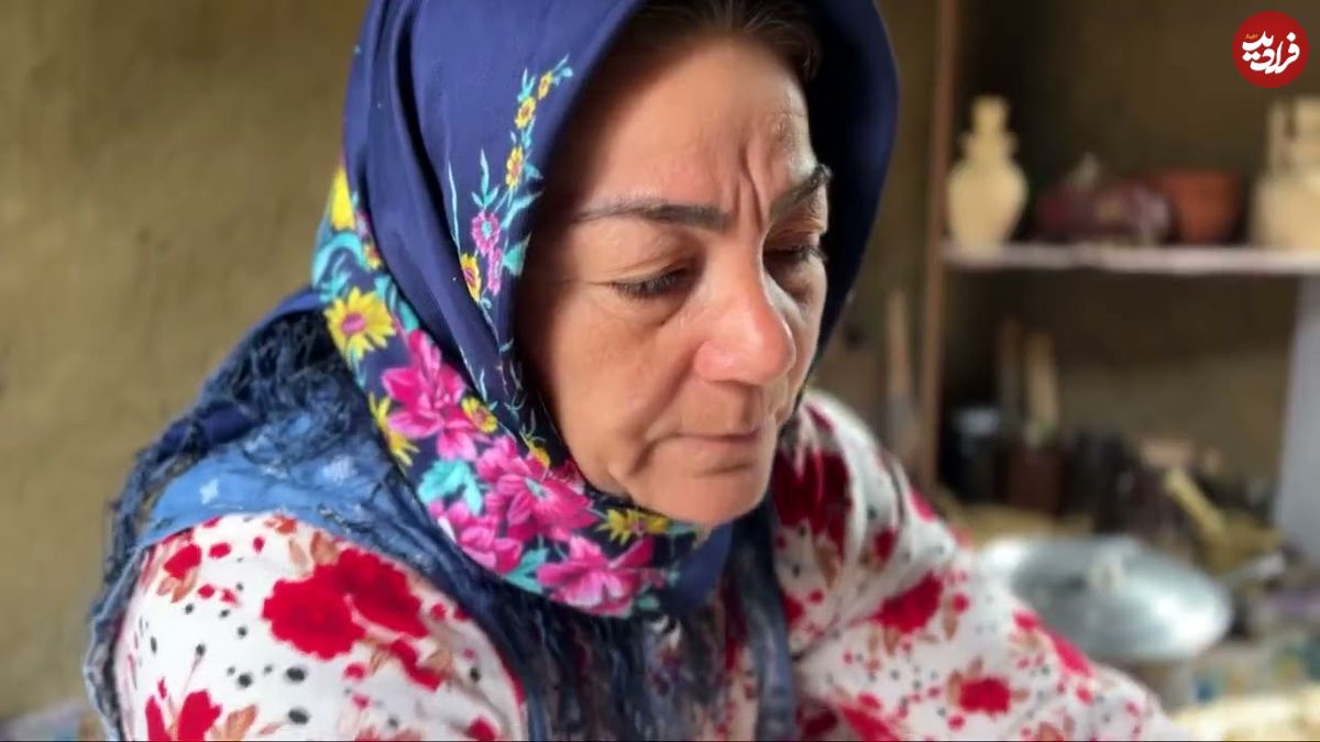 ببینید؛ غذای روستایی در ایران؛ تهیه کره محلی و املت توسط یک بانوی روستایی