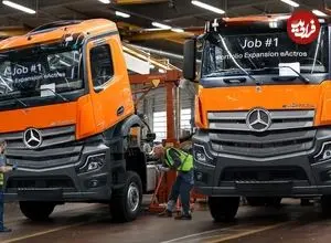 ببینید| نگاهی به فرآیند تولید کامیون های مرسدس بنز eEconic و eActros