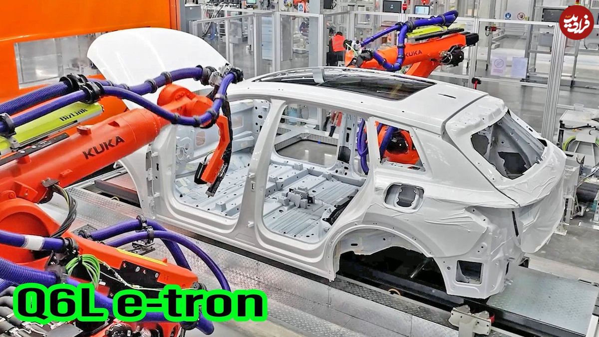 ببینید؛ نگاهی به مراحل تولید خودروی برقی آئودی Q6L e-tron در کارخانه ای در چین