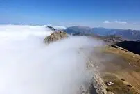 (ویدیو) آبشارِ ابر در مرزِ سمنان و مازندران! 