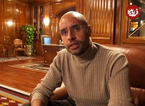 عکس؛ پسر قذافی: پایان جنگ اسرائیل و ایران به زبان فارسی نوشته شد