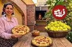 ببینید| غذای روستایی در ایران؛ برداشت انجیر از باغ و پخت کیک با آن