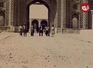 عکس| سفر زمان؛ منظرۀ خاکی و خلوت «یکی از دروازه‌های تهران» در دوران ناصرالدین شاه