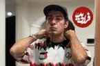 ببینید| چهره روز؛ توضیح نوید محمدزاده درباره علت پوشیدن لباسی با طرح پرچم فلسطین