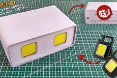 (ویدئو) نحوه ساخت چراغ LED اضطراری قابل شارژ به همراه پاوربانک