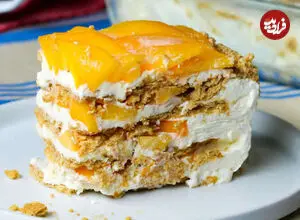 دسر لایه‌ای انبه؛ خوشمزه و سه سوته