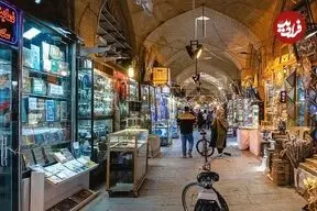عکس| سفر زمان؛ تصویر زیبایی از «بازار اصفهان» در یک قرن قبل