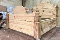 (ویدئو) فرآیند ساخت یک تختخواب زیبا با تنه درخت به روش استاد اندونزیایی