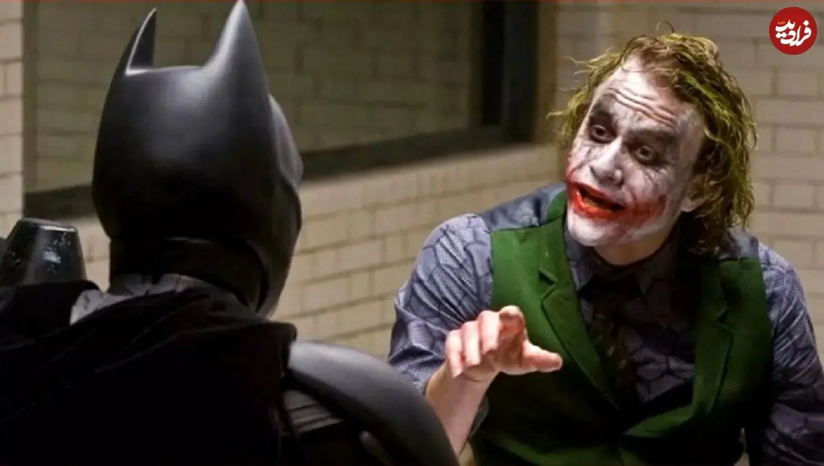 تصویری جالب از جوکر و بتمن در پشت صحنه فیلم شوالیه تاریکی