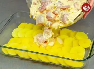 ببینید| طرز تهیه یک شام متفاوت و جدید با 3 سینه مرغ و 500 گرم سیب زمینی