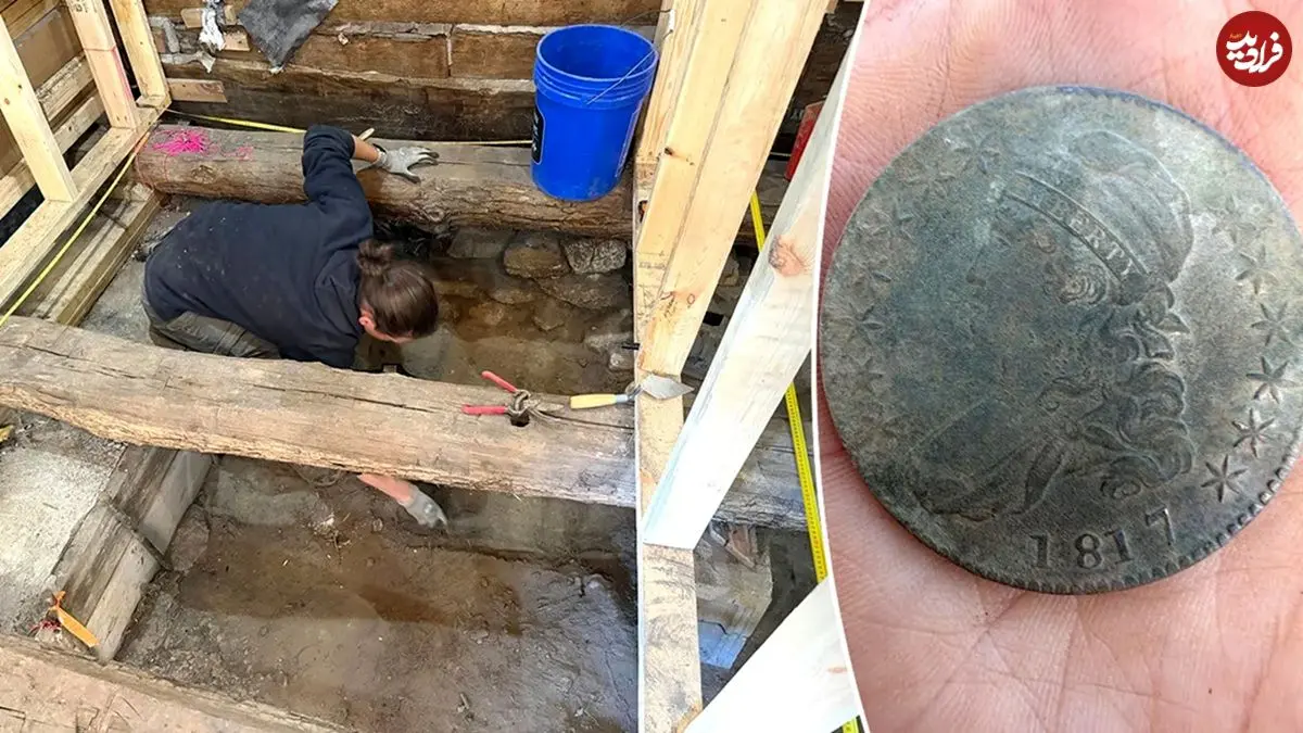 کشف سکه‌های 200 ساله در زیر «کافه» بعد از وقوع آتش‌سوزی