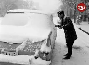 عکس| سفر در زمان؛ در رشت ۷۰ سانتی‌متر برف بارید و... 