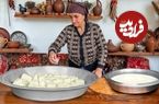 ببینید؛ غذای روستایی در آذربایجان؛ تهیه پنیر سنتی با شیر تازه گاو و پخت پیتزا