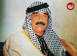 عکس| سفر در زمان؛ «صدام» در حال قاچ کردن هندوانه؛ اواخر دهه 50