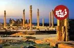 عکس| سفر به ایران قدیم؛ منظرۀ «تخت جمشید»؛ 136 سال قبل
