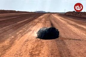 عکس؛ زباله شعله‌ور مرموز در استرالیا احتمالاً بقایای یک موشک چینی است