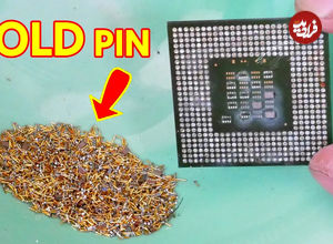 (ویدئو) نحوه استخراج آسان طلا از CPU قدیمی کامپیوتر