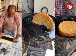ببینید؛ غذای خیابانی در هند؛ پخت نان سنتی پاکوان (Pakwan) در گجرات