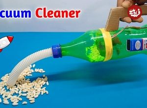 ببینید؛ نحوه ساخت یک جاروبرقی کوچک با بطری نوشابه برای نظافت داخل خودرو 