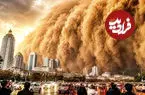 ببینید| طوفان و دیواری از گرد و خاک هاربین چین را در تاریکی فروبرد