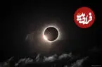 لحظه بی‌نظیر یک خورشیدگرفتگی در عکس روز ناسا
