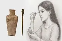 عکس؛ کشف یک سرمه چشم با قدمت ۳ هزار سال متعلق به عصر آهن در ایران