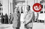 عکس؛ سفر در زمان؛ رئیس ساواک در کنار معاون رئیس جمهور آمریکا؛ دهه 30