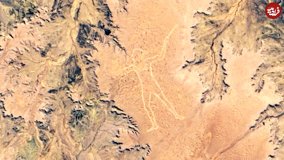 نقاشی اسرارآمیز 3 کیلومتری در وسط بیابان که از فضا هم دیده می‌شود