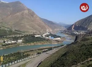 عکس| سفر به ایران قدیم؛ «جادۀ رودبار و کارخانۀ روغن‌کشی» در دوران ناصرالدین شاه