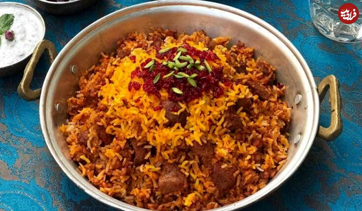 طرز تهیه پلو شاه عباسی اصیل ایرانی