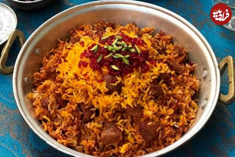 طرز تهیه پلو شاه عباسی اصیل ایرانی