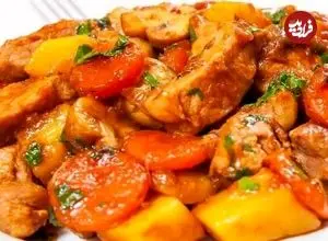 طرز تهیه خوراک مرغ ساده؛ یک ناهار یا شام فوری