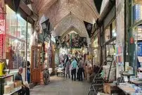 عکس| سفر به ایران قدیم؛ تصویری از یک مغازه در بازار تبریز در دوران قاجار