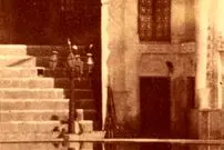 عکس| سفر به ایران قدیم؛ منظرۀ قصر تابستانی قاجار در کنار استخر