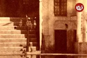 عکس| سفر به ایران قدیم؛ منظرۀ قصر تابستانی قاجار در کنار استخر