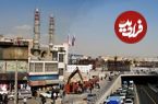 (عکس) تهران قدیم؛ «دکه ها و خانه خرابه های کنار میدان امام حسین»؛ سال 40