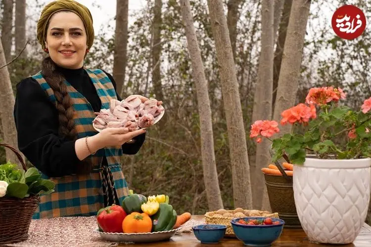 ببینید| غذای روستایی در ایران؛ پخت بلدرچین شکم پر در جنگل