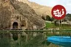 عکس| سفر به ایران قدیم؛ منظرۀ «طاق بستان» در دوران ناصرالدین شاه