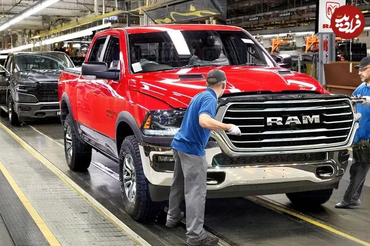 ببینید| مراحل صفر تا صد تولید وانت پیکاپ قدرتمند دوج رم 1500 در آمریکا