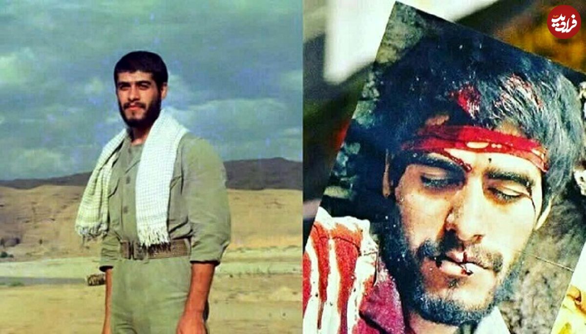عکس؛ سفر در زمان؛ شهیدِ نماد «شهادت»؛ امیر حاج امینی در کنار 5 همرزم اش؛ دهه 60