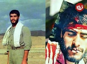 عکس؛ سفر در زمان؛ شهیدِ نماد «شهادت»؛ امیر حاج امینی در کنار 5 همرزم اش؛ دهه 60