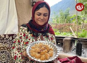 ببینید؛ غذای روستایی در ایران؛ فرآیند تهیه باقلوای ورمیشل پر شده