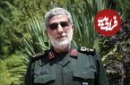 عکس؛ سفر به تاریخ؛ «سردار قاآنی» با کلاهخود نظامی در خط مقدم در حال نگاه کردن به خطوط دشمن