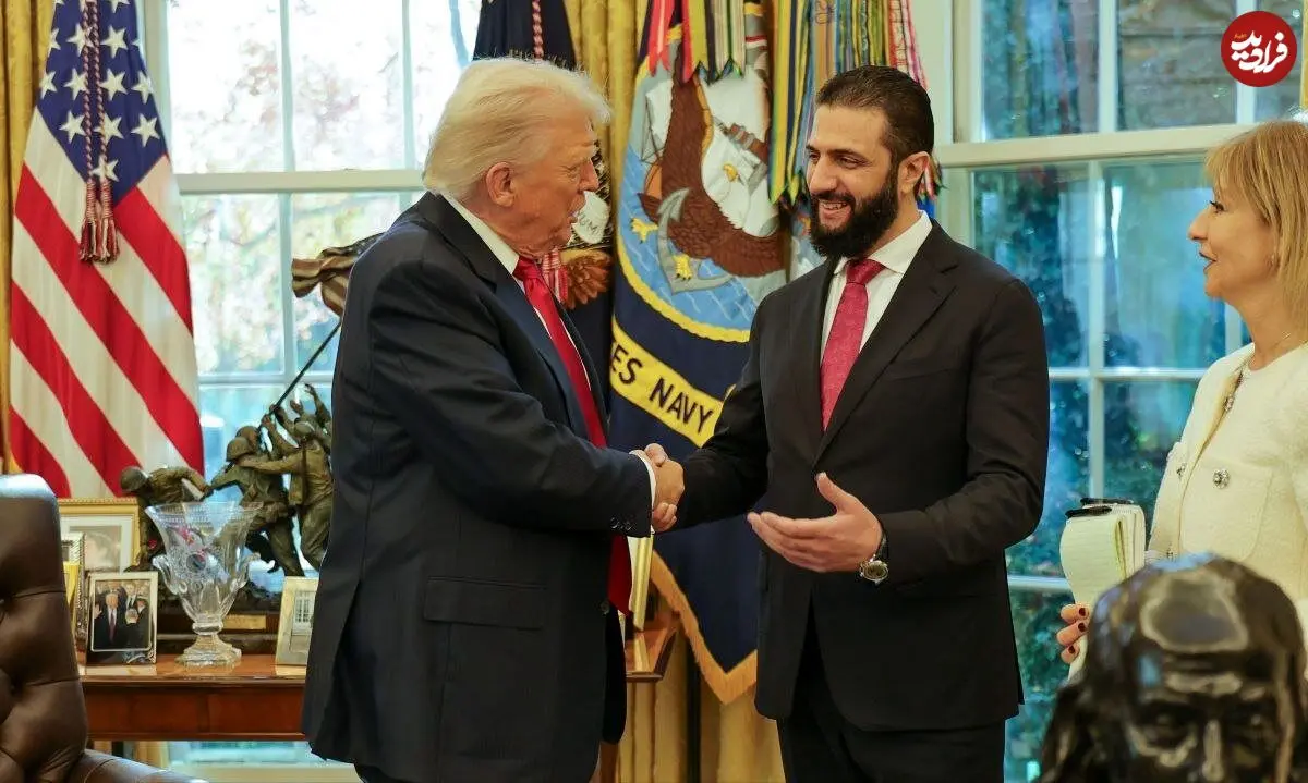 عکسی خاص از دیدار جولانی و ترامپ در کاخ سفید