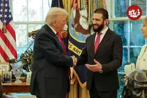 عکسی خاص از دیدار جولانی و ترامپ در کاخ سفید