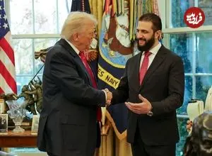 عکسی خاص از دیدار جولانی و ترامپ در کاخ سفید