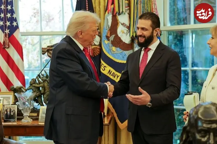 عکسی خاص از دیدار جولانی و ترامپ در کاخ سفید