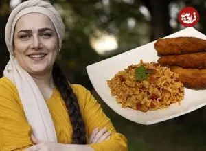 ببینید| غذای روستایی در ایران؛ پخت شنیسل مرغ و پاستا گوجه فرنگی