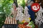 ببینید| غذای روستایی در کامبوج؛ پخت یک غذای سنتی با پای مرغ و تخم مرغ آب پز