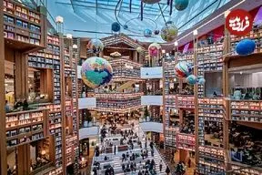 ببینید؛ معماری عجیب این کتابخانه بازدید‌کنندگان را به وجد آورد